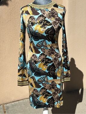 Tory Burch Multicolor Butterfly Print Dress